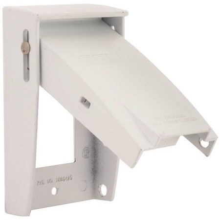 Hubbell Electrical Box Cover, Outlet Box, 1 Gang, Aluminum 5028-6